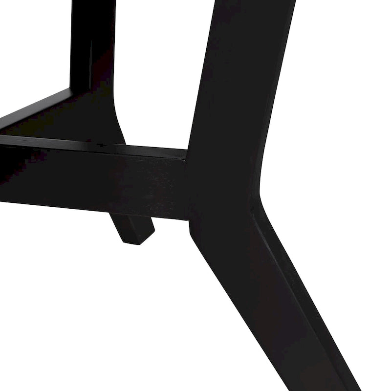 Farmhouse Wood Round Coffee Table with 4 Soild Wood Legs