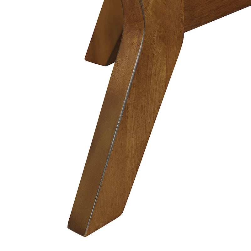 Farmhouse Wood Round Coffee Table with 4 Soild Wood Legs