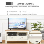 37.5 TV Stand with Drawers & Storage for 50 TVs