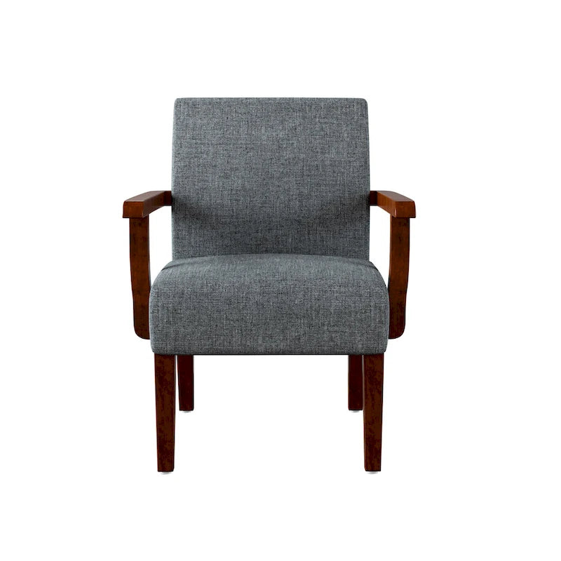 Grey 18.7 Arm Chairs with Round Table (Set of 2)