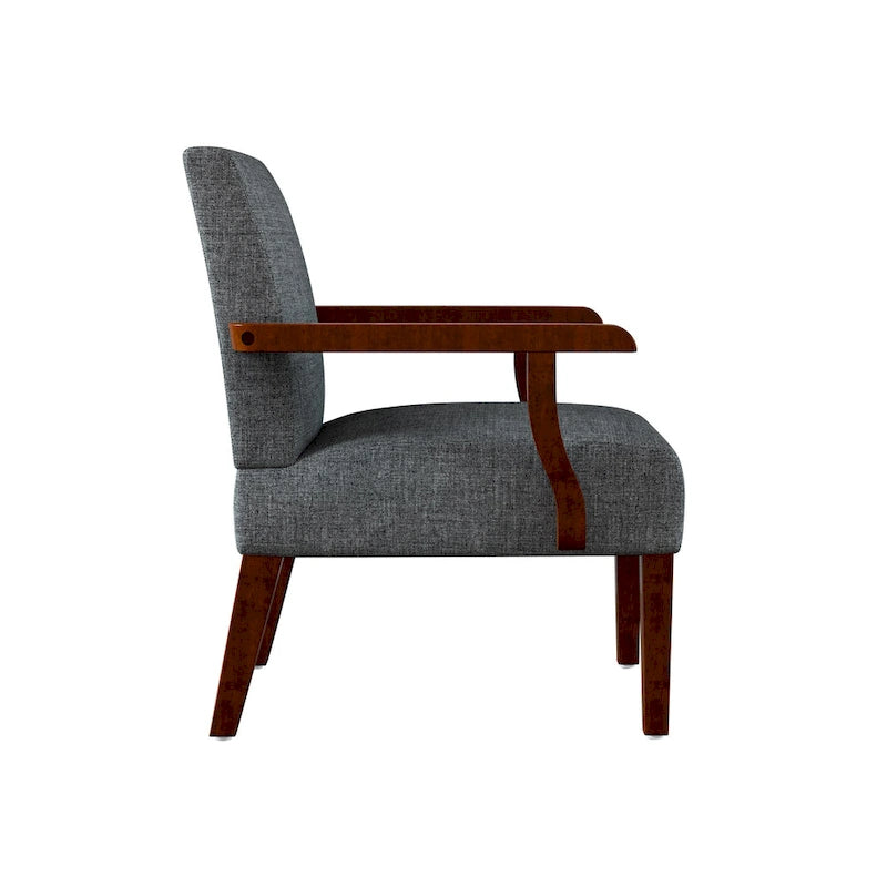 Grey 18.7 Arm Chairs with Round Table (Set of 2)