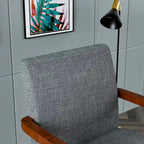 Grey 18.7 Arm Chairs with Round Table (Set of 2)
