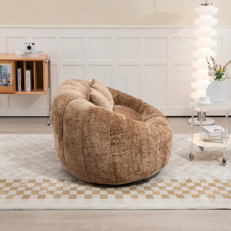 Coffee Modern 59 Chenille Loveseat Chaise Lounge Chair