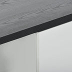 White Modern Extendable TV Stand with 3 Drawers and Shelf for TVs Up to 80
