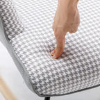 Rocking Chair, Soft Houndstooth Fabric Leather Fabric Rocking Chair for Nursery