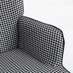 Rocking Chair, Soft Houndstooth Fabric Leather Fabric Rocking Chair for Nursery