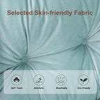 Modern Cotton Thick Padded Lazy Chair With Folding Ottoman