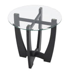 23.5 Inch Round Glass Coffee Table
