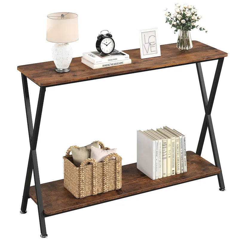 Entryway Table, Narrow Console Table, Wood Sofa Table