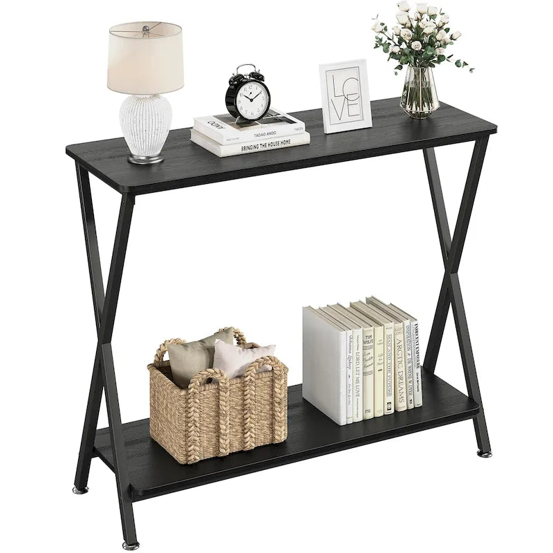 Entryway Table, Narrow Console Table, Wood Sofa Table