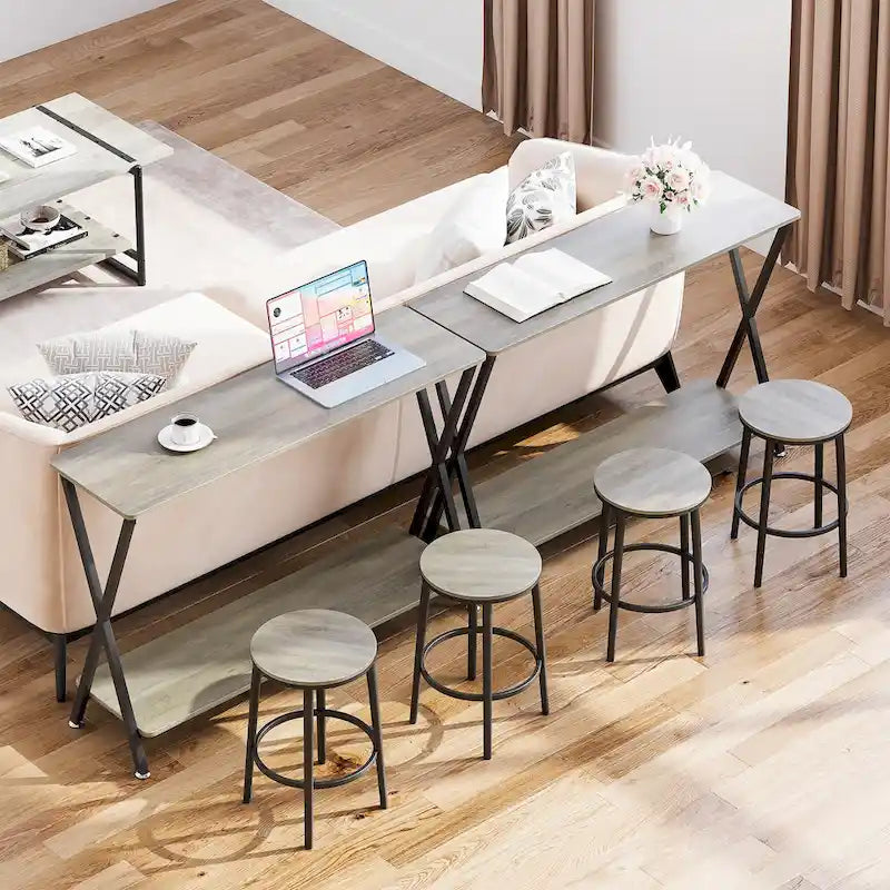 Entryway Table, Narrow Console Table, Wood Sofa Table