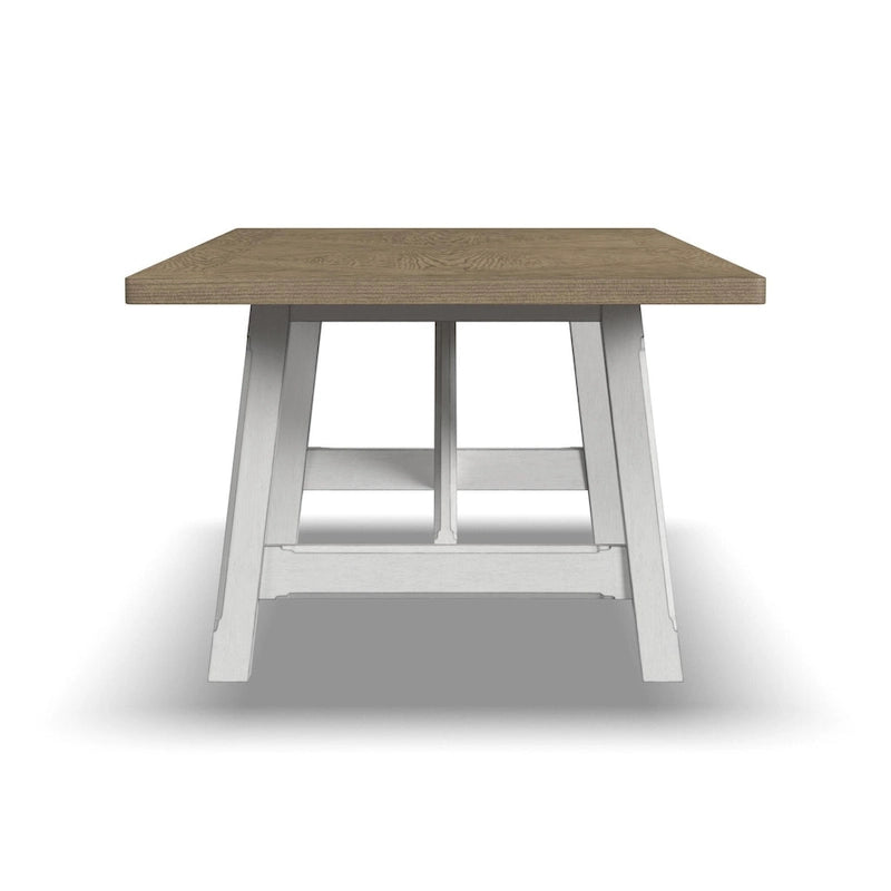 Melody White Wood Rectangular Dining Table - 90 x 30 x 42