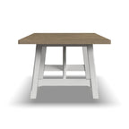 Melody White Wood Rectangular Dining Table - 90 x 30 x 42