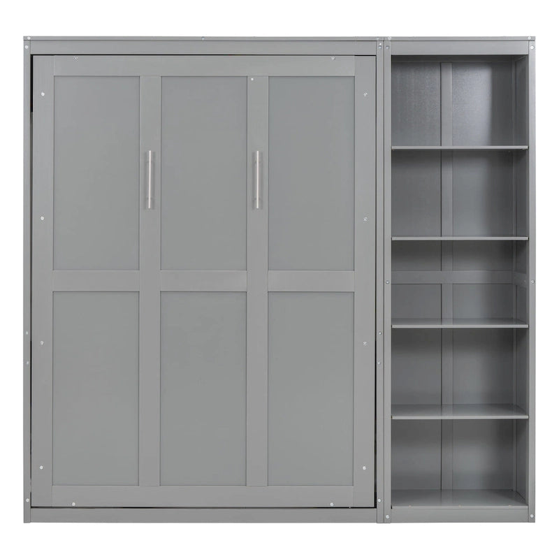 Full Size Murphy Bed Wall Bed with Shelves