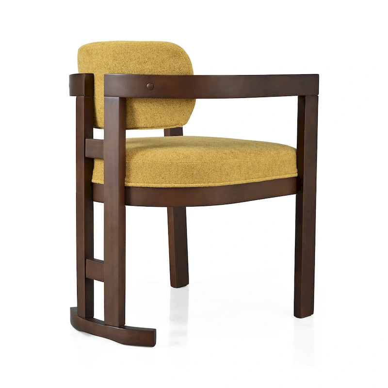 Evelyn Series Rubberwood Upholstered Dining Chairs (Set Of 4)