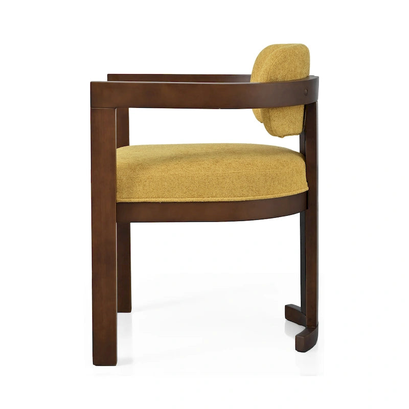 Evelyn Series Rubberwood Upholstered Dining Chairs (Set Of 4)