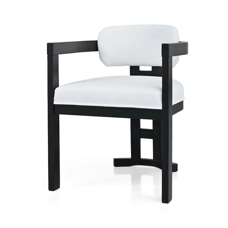 Evelyn Series Rubberwood Upholstered Dining Chairs (Set Of 4)