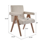 Christopher Knight Home Poppy Fabric Arm Dining Chair (Set of 2)