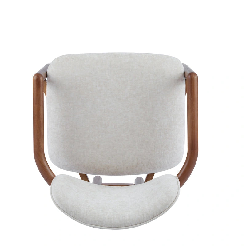 Christopher Knight Home - Harper Mordern Upholstered Rubberwood Arm Dining Chairs (Set of 2)