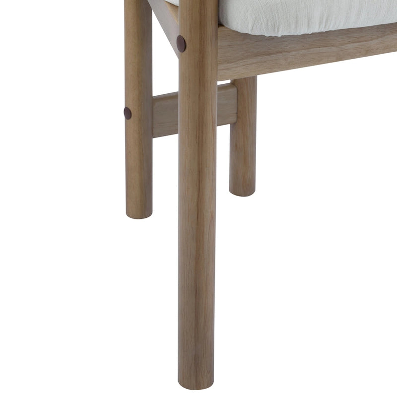 Christopher Knight Home - Harper Mordern Upholstered Rubberwood Arm Dining Chairs (Set of 2)