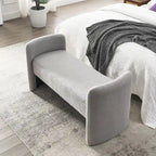GDFStudio - Harper H-Frame Polyester Upholstered Bench with Modern Versatile Design