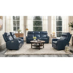 Genuine Leather 3-Piece Power Reclining Sofa Set with Power Headrest and USB&USB-C Port, Zero Gravity