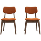 Solid Back Side Chair (Set Of 2)