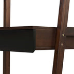 Modern Ladder Study Desk with Single Drawer and Built In Shelves, for Small Spaces or Custom Home Office
