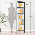 Corner Shelf Stand - 11.7D x 11.7W x 63H