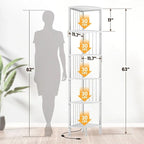 Corner Shelf Stand - 11.7D x 11.7W x 63H