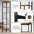 Corner Shelf Stand - 11.7D x 11.7W x 63H