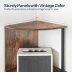 Corner Shelf Stand - 11.8D x 11.8W x 58.2H
