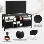 TV Stand for 50 inch TV, Entertainment Center with Storage - 42 inches
