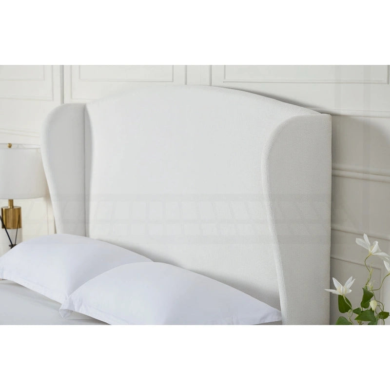 Minimalist Wingback Upholstered King Bed for Dreamy Sleep and Stylish Bedroom