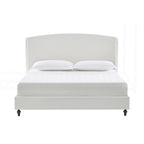 Minimalist Wingback Upholstered King Bed for Dreamy Sleep and Stylish Bedroom
