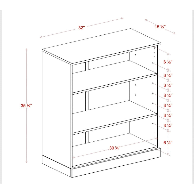 Palace Imports 100% Solid Wood 32 Bathroom Cabinet with Adjustable Shelves
