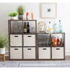 Four Cube Storage Cabinet - 30 - Gray