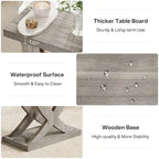 Farmhouse End Table, Narrow Side Table with Fishtail Support Design for Living Room, Study, Brown