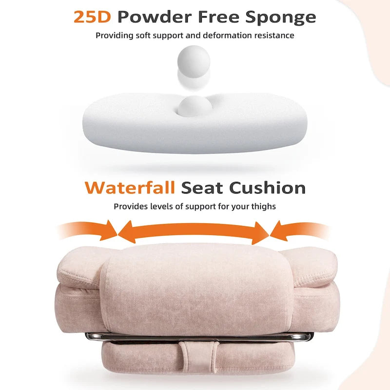 EROMMY Heated Massage Office Chair with Footrest, Ergonomic Reclining Desk Chair with Lumbar Support and Adjustable Height.