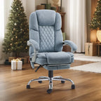EROMMY Heated Massage Office Chair with Footrest, Ergonomic Reclining Desk Chair with Lumbar Support and Adjustable Height.