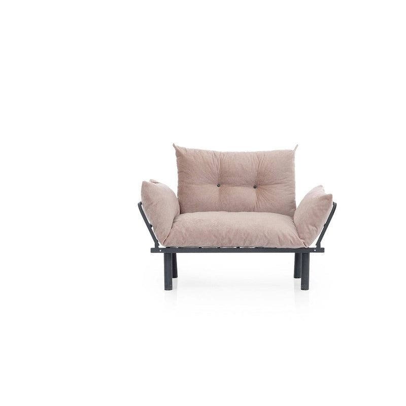 Sadio Metal Frame Loveseat With Removable Cushions