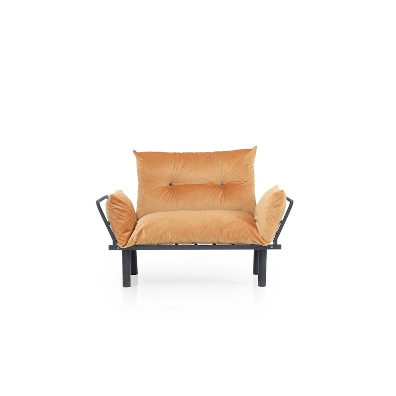 Sadio Metal Frame Loveseat With Removable Cushions