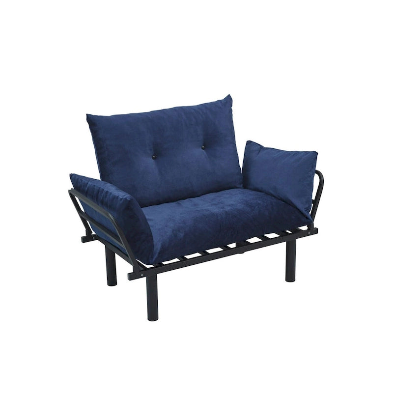 Sadio Metal Frame Loveseat With Removable Cushions