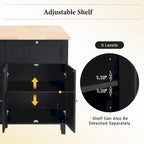 Topmax Farmhouse Kitchen Island Set With Drop Leaf And 2 Seatings