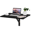 Wall-Mounted Drop-Leaf Table — Floating Folding Desk, Space-Saving