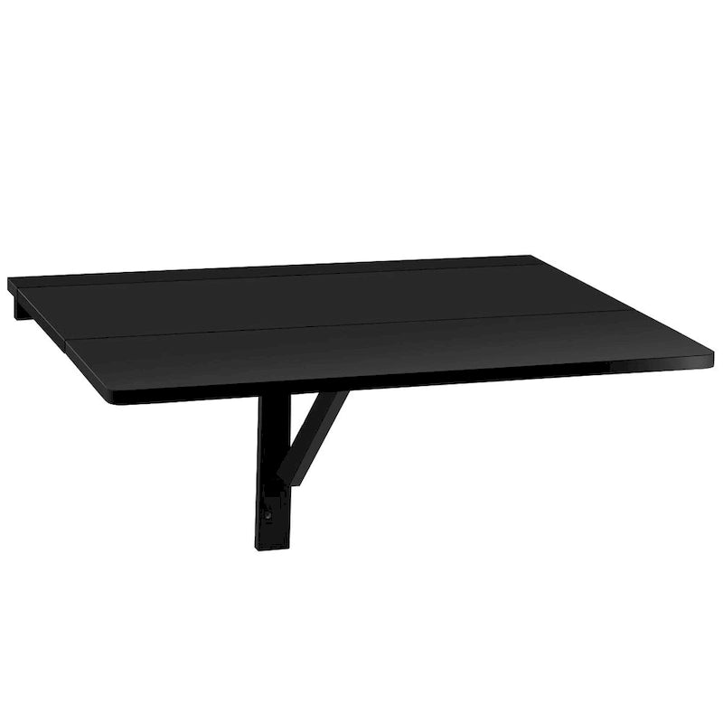 Wall-Mounted Drop-Leaf Table — Floating Folding Desk, Space-Saving