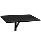 Wall-Mounted Drop-Leaf Table — Floating Folding Desk, Space-Saving