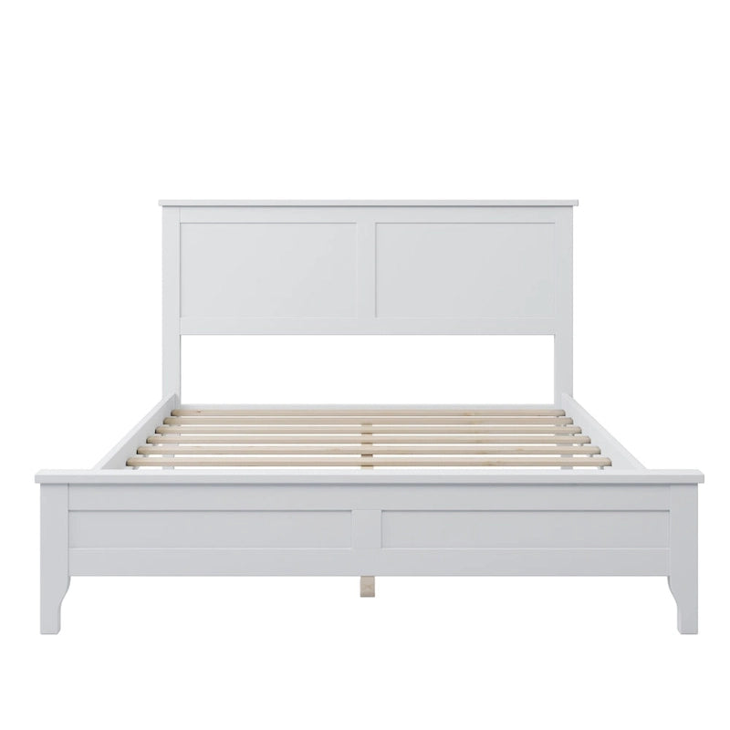 Modern Solid Wood Platform Bed with Natural and Exquisite Wear-resistant Finish