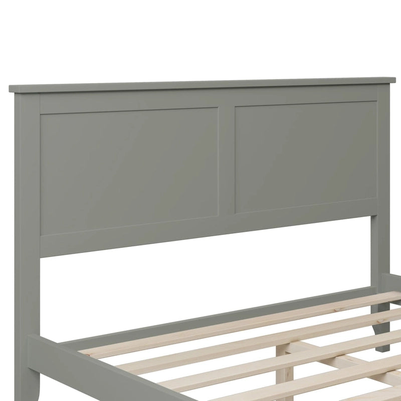 Modern Solid Wood Platform Bed with Natural and Exquisite Wear-resistant Finish