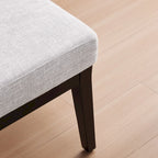 Mid Century 27.7 Upholstered Arm Chair with Solid Wood Frame and Ottoman